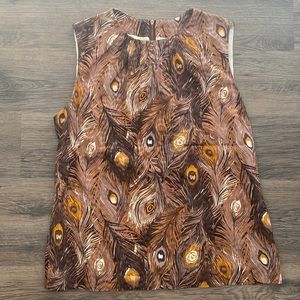 TORY BURCH Peacock Feather Top